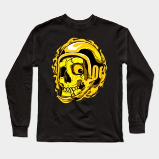 Baseball Skull Long Sleeve T-Shirt